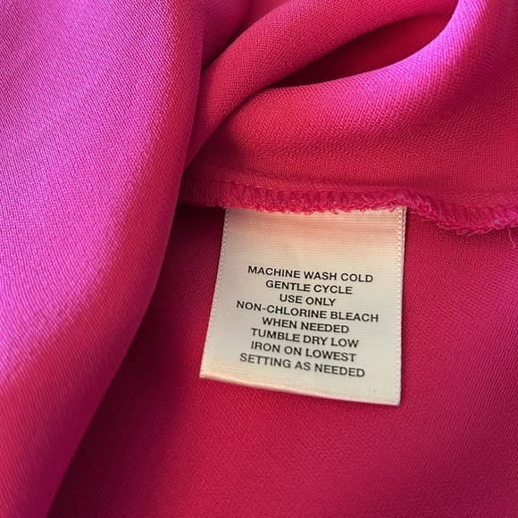 Liz Baker Woman Princess Cut Dressy Button Up Women’s Size 24W Pink Blouse - Picture 12 of 12